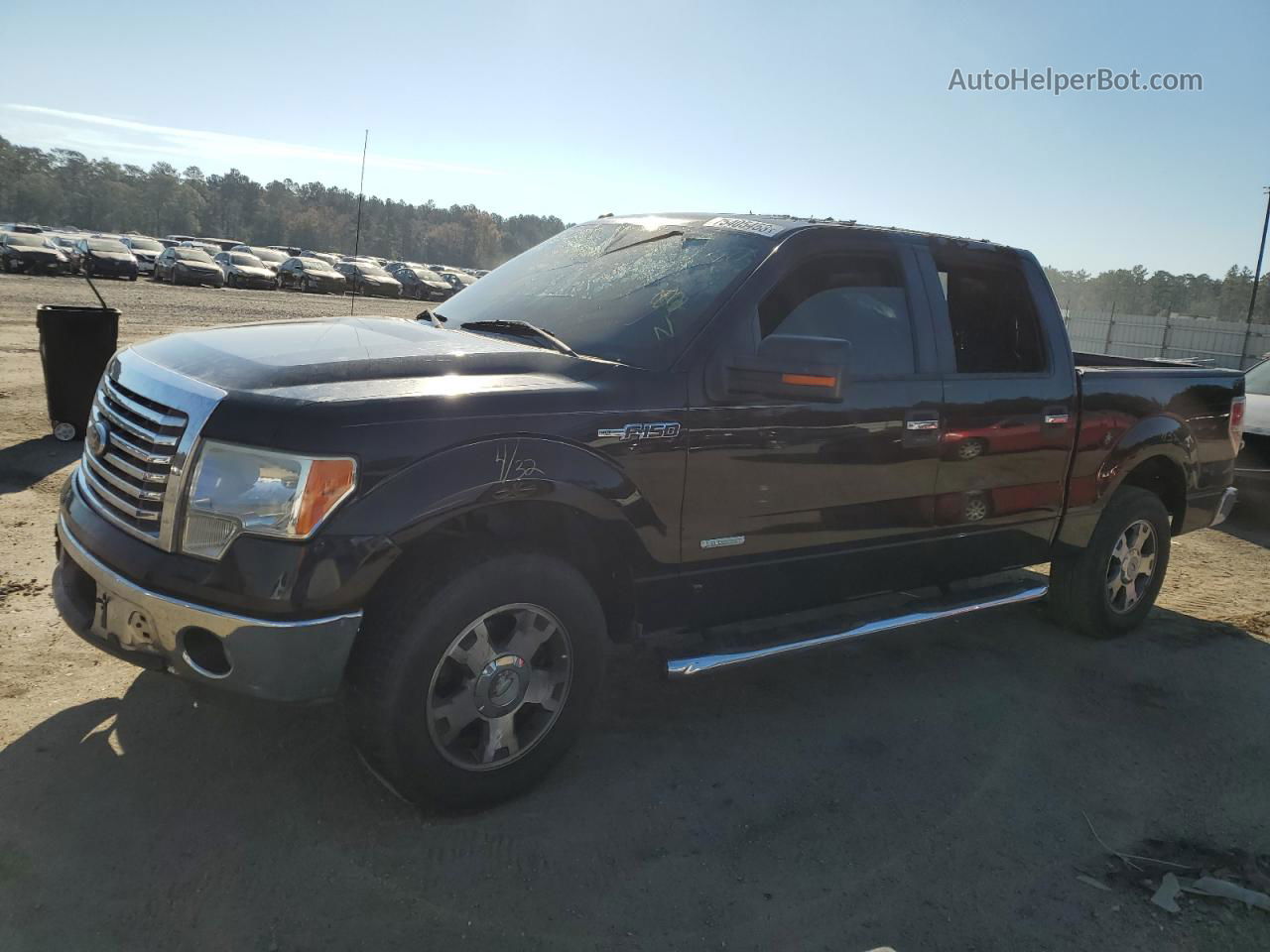 2011 Ford F150 Supercrew Черный vin: 1FTFW1CT4BFD20815