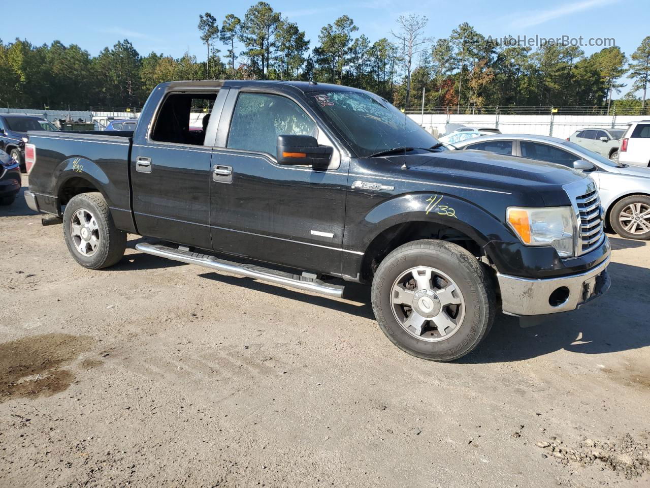 2011 Ford F150 Supercrew Black vin: 1FTFW1CT4BFD20815