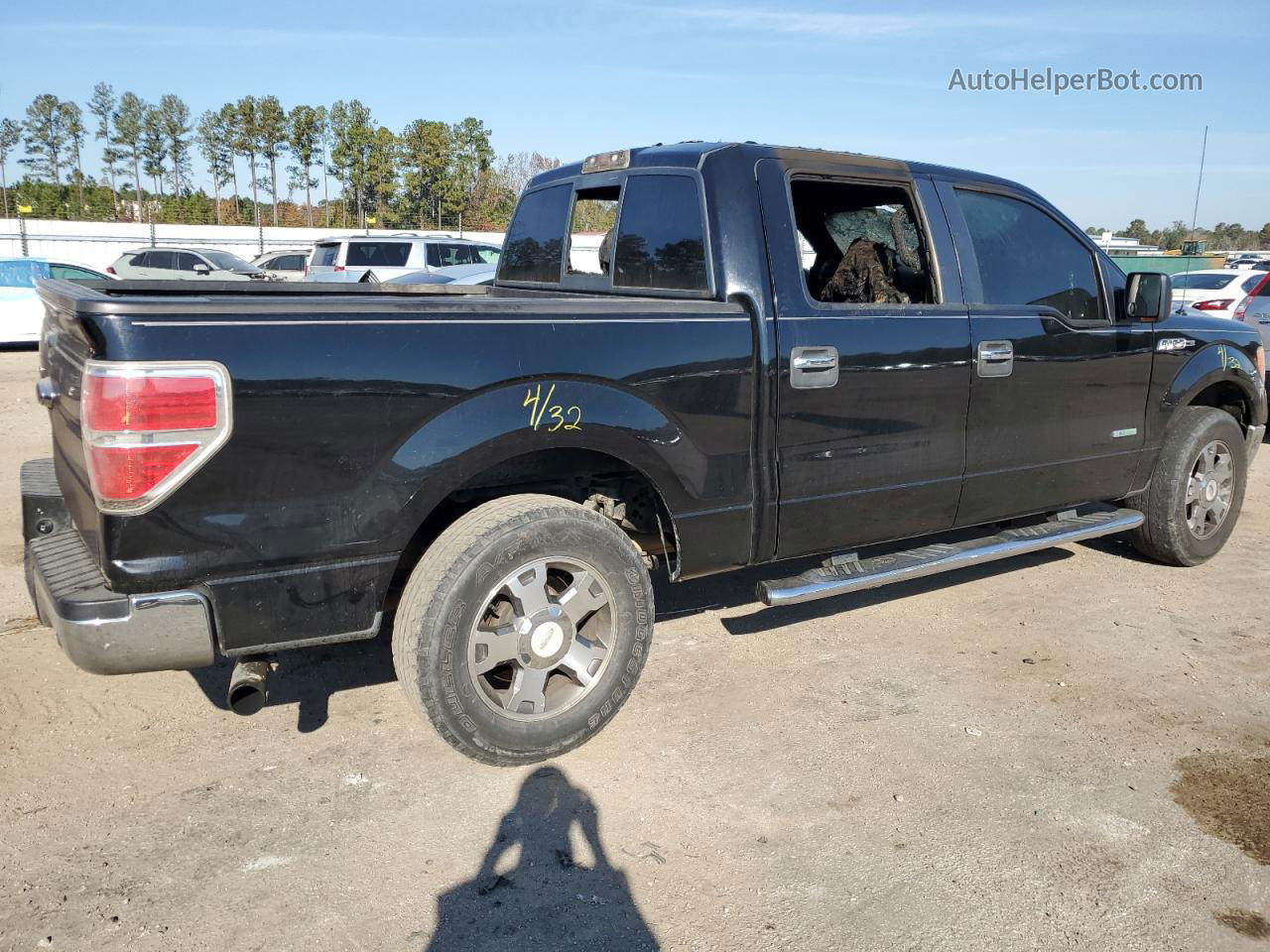 2011 Ford F150 Supercrew Black vin: 1FTFW1CT4BFD20815