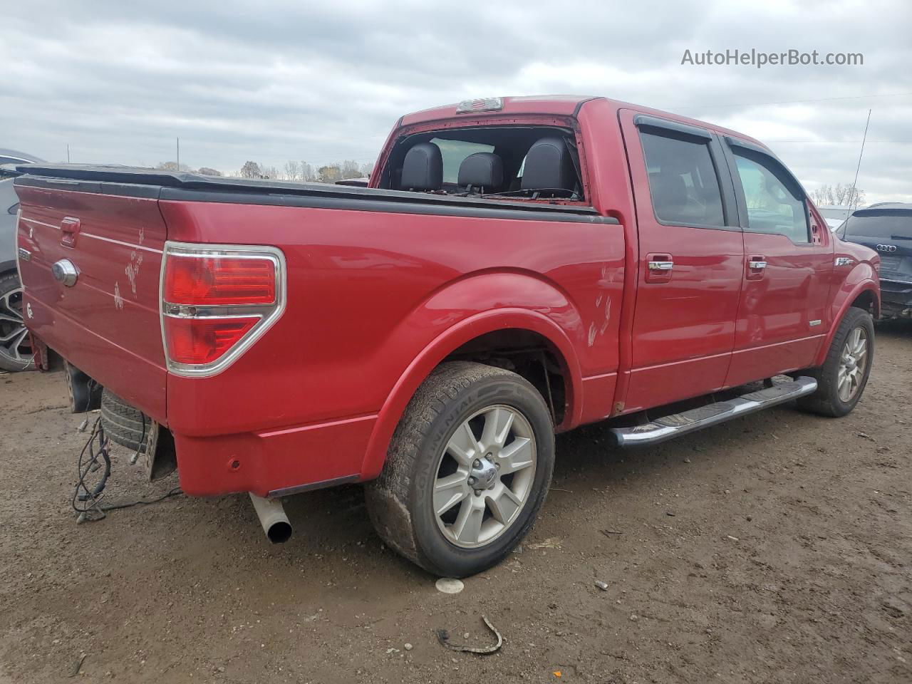 2011 Ford F150 Supercrew Red vin: 1FTFW1CT5BFB70097