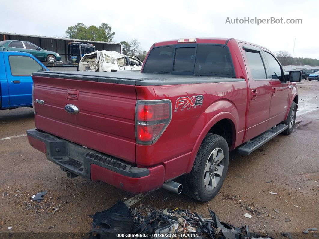 2014 Ford F-150 Fx2 Red vin: 1FTFW1CT8EFB26180