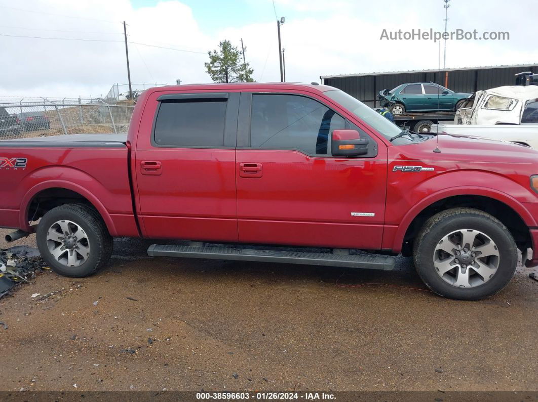 2014 Ford F-150 Fx2 Red vin: 1FTFW1CT8EFB26180