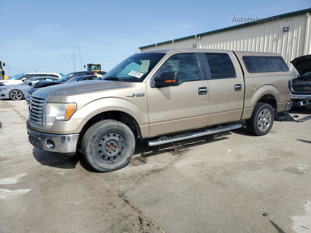 2011 Ford F150 Supercrew Желто-коричневый vin: 1FTFW1CT9BFA71699