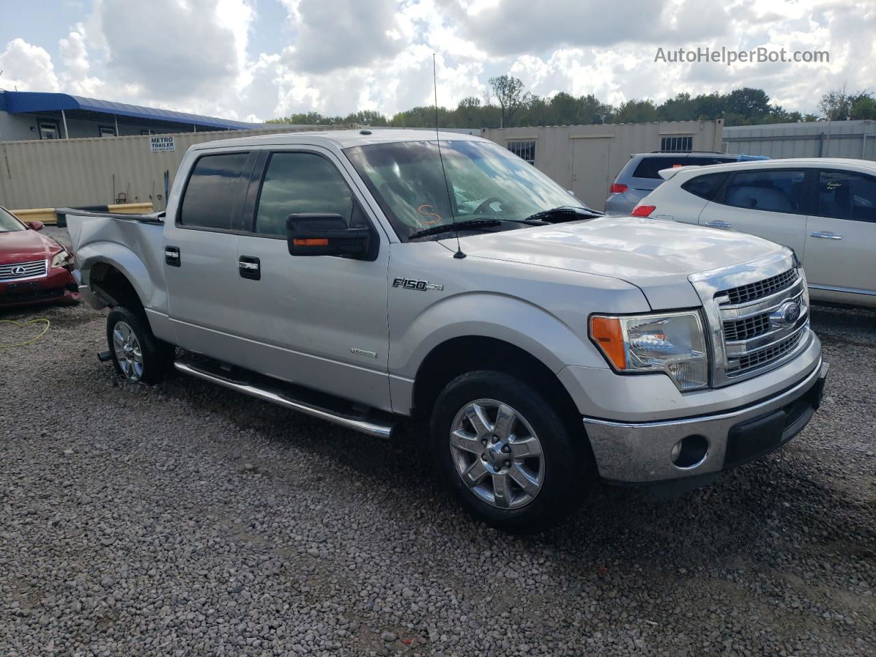 2014 Ford F150 Supercrew Серебряный vin: 1FTFW1CT9EFA58486