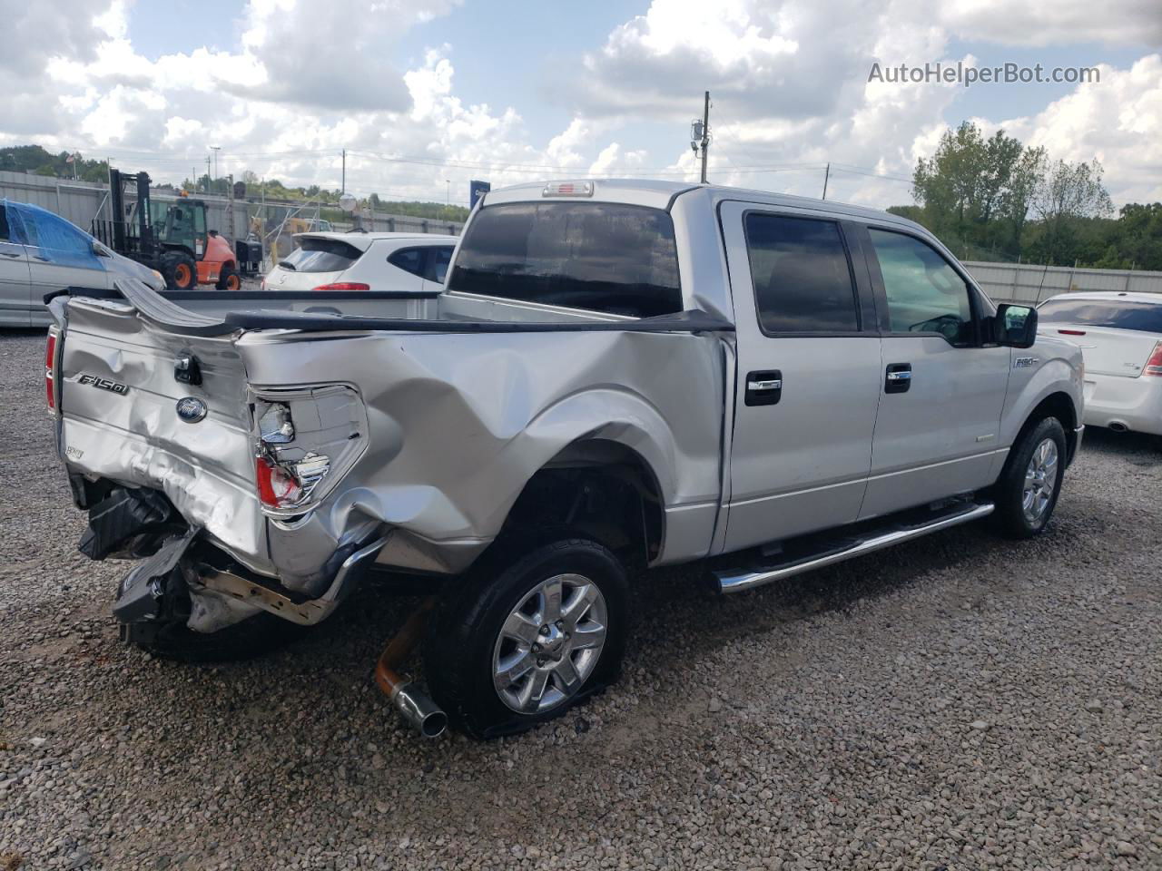 2014 Ford F150 Supercrew Silver vin: 1FTFW1CT9EFA58486