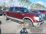 2010 Ford F-150 Lariat Burgundy vin: 1FTFW1CV2AKE62507