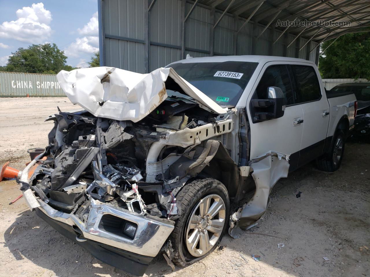 2018 Ford F150 Supercrew White vin: 1FTFW1E12JFD82790