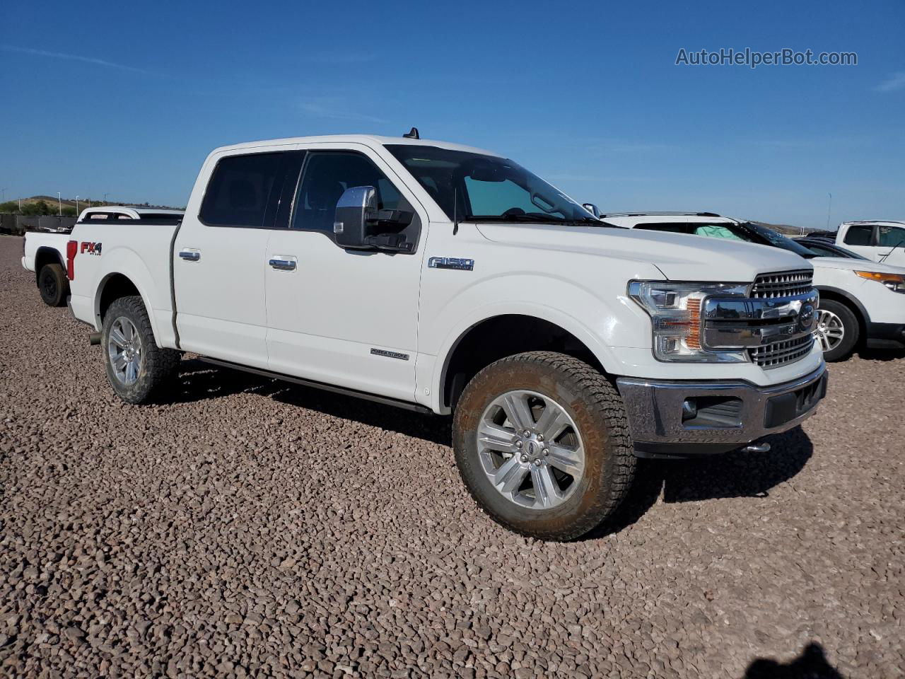 2019 Ford F150 Supercrew White vin: 1FTFW1E13KFC33497