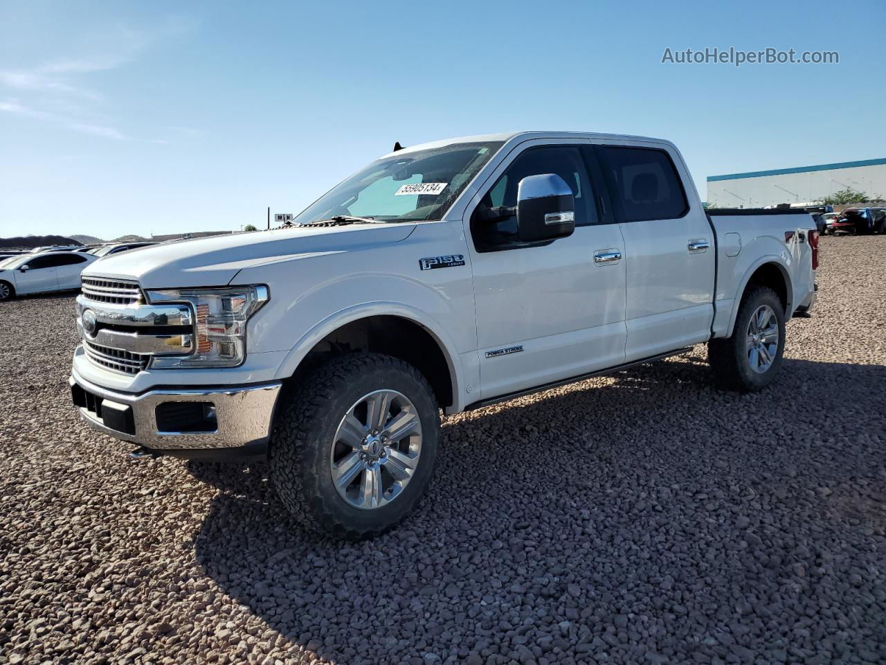 2019 Ford F150 Supercrew White vin: 1FTFW1E13KFC33497