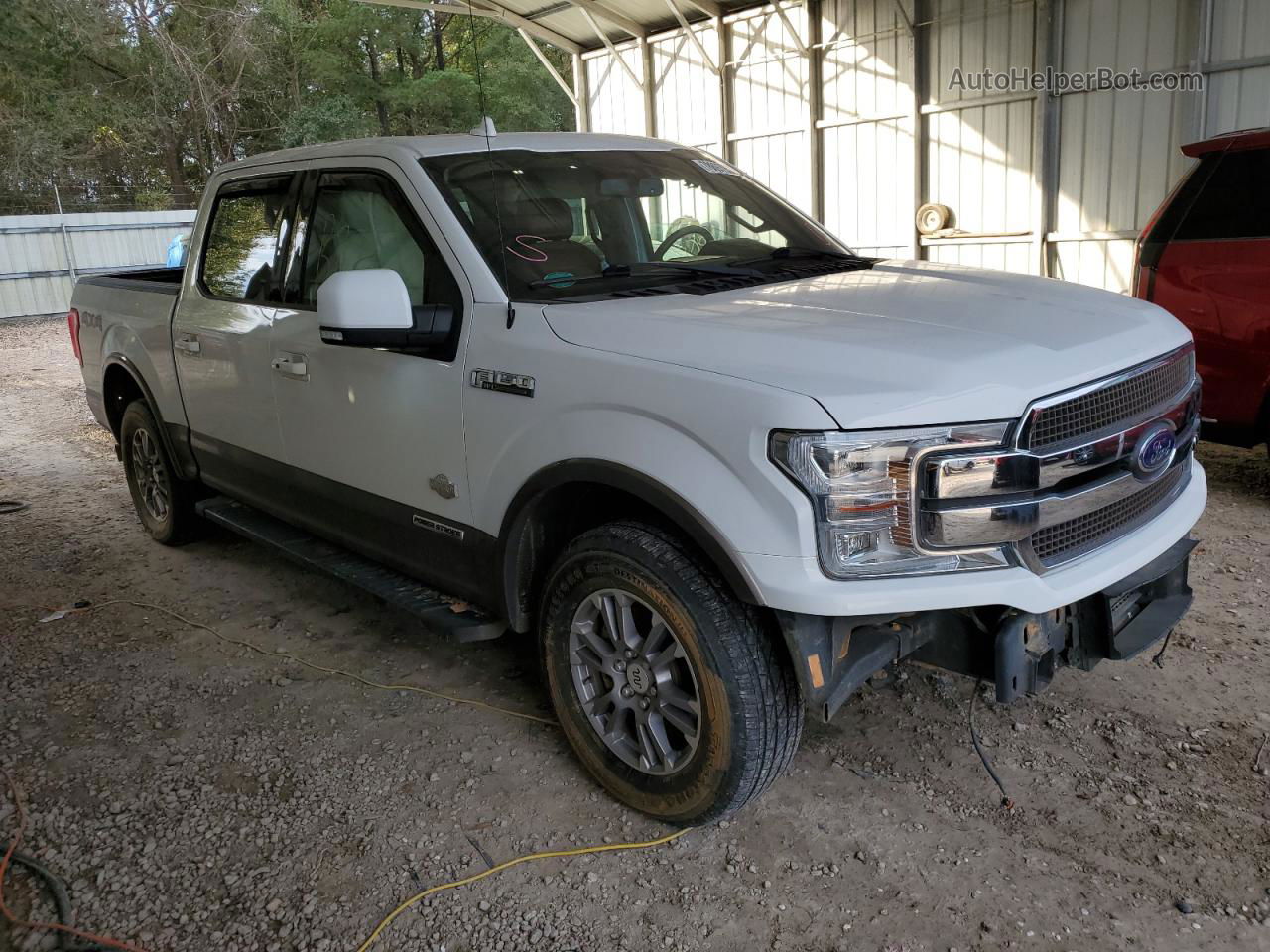 2018 Ford F150 Supercrew White vin: 1FTFW1E14JFE78341