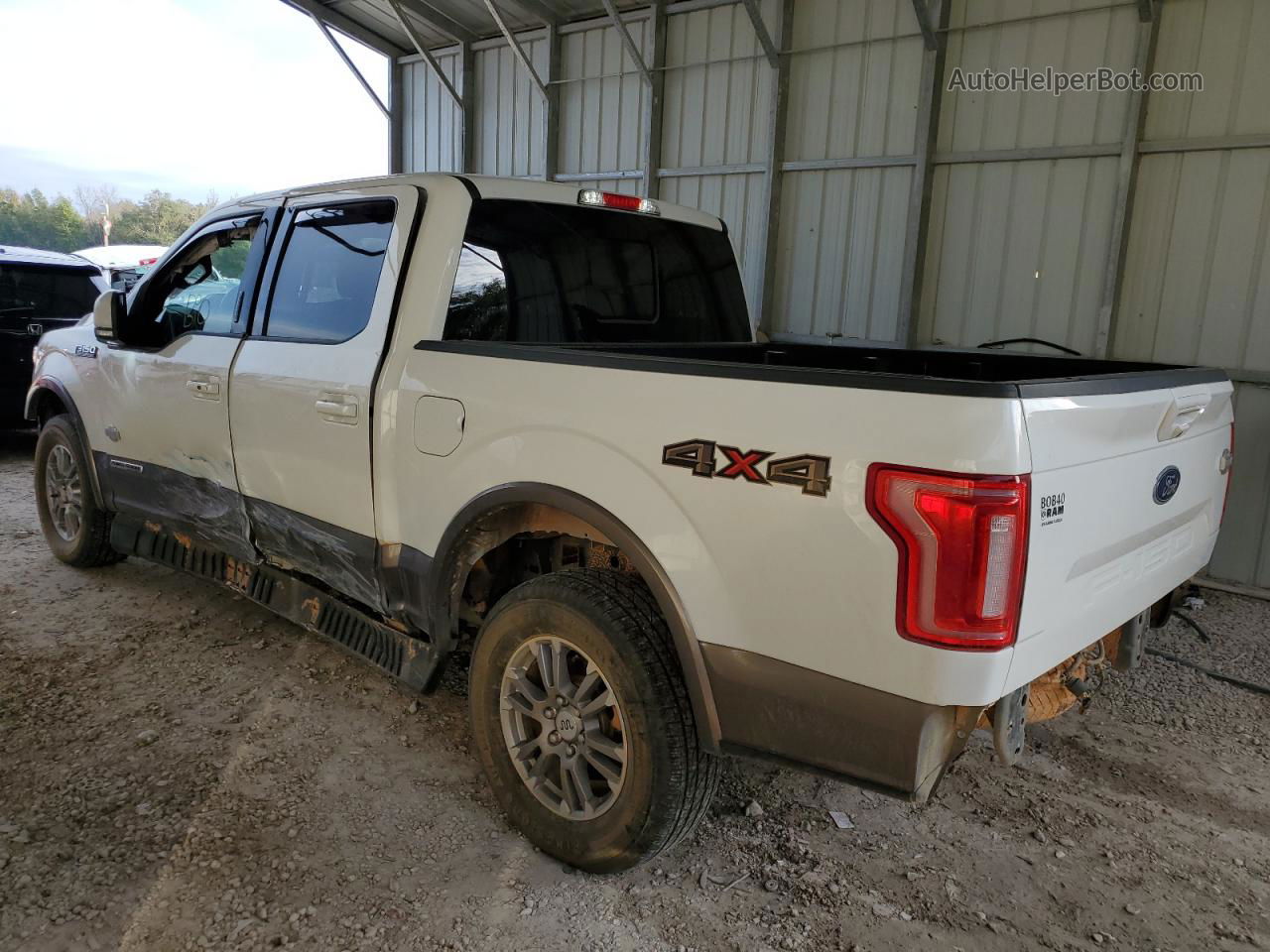 2018 Ford F150 Supercrew White vin: 1FTFW1E14JFE78341