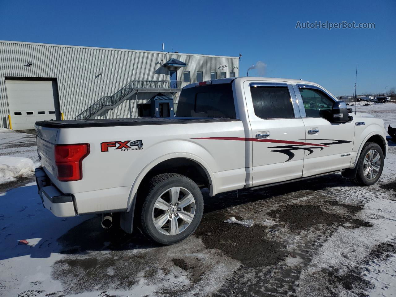 2018 Ford F150 Supercrew White vin: 1FTFW1E15JFE70099