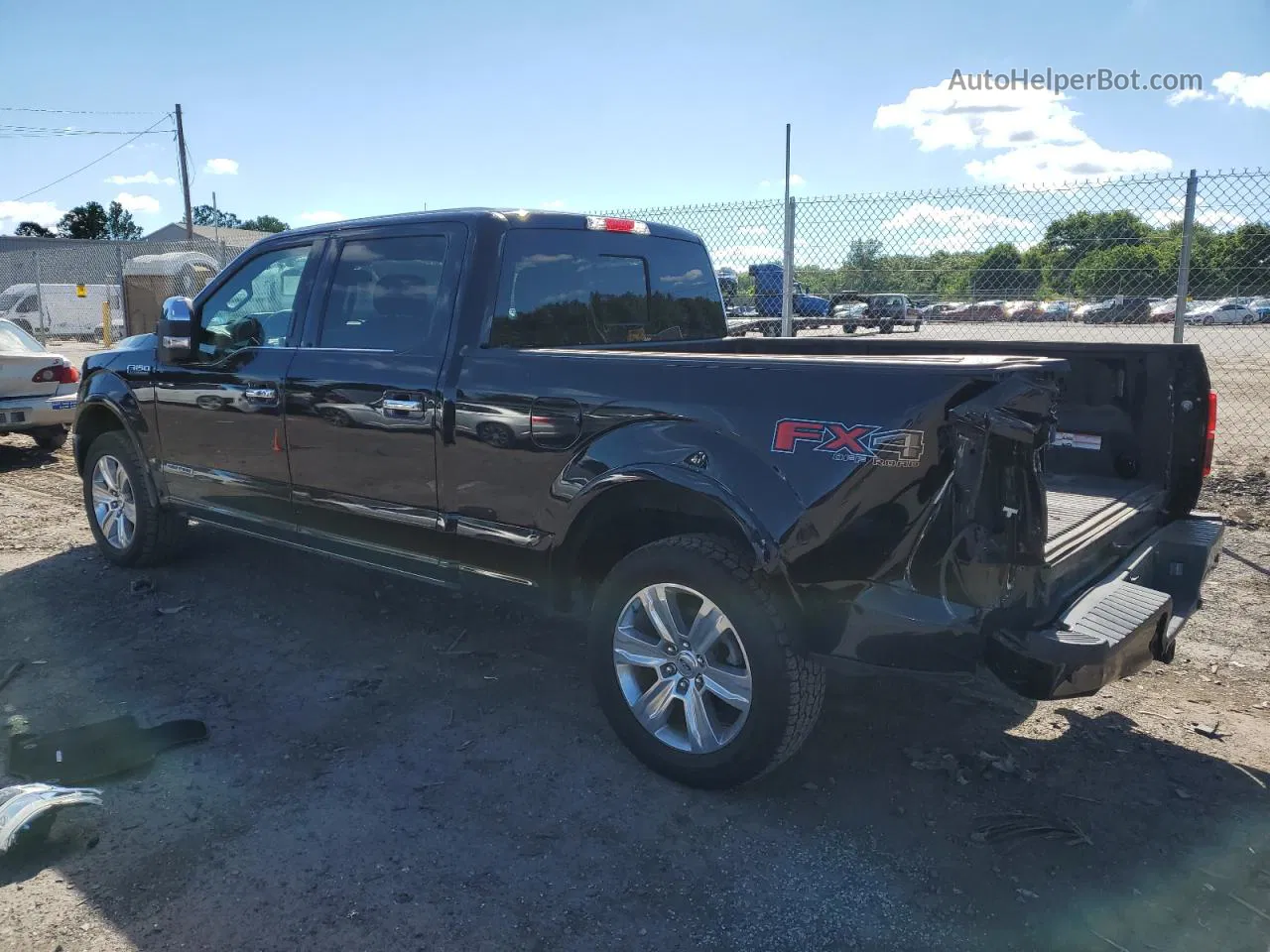 2018 Ford F150 Supercrew Black vin: 1FTFW1E16JFE17430