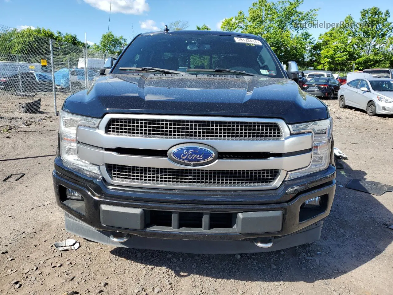 2018 Ford F150 Supercrew Black vin: 1FTFW1E16JFE17430