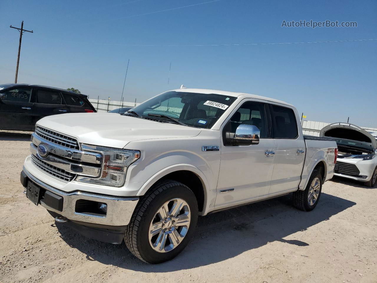 2018 Ford F150 Supercrew White vin: 1FTFW1E1XJFE49040