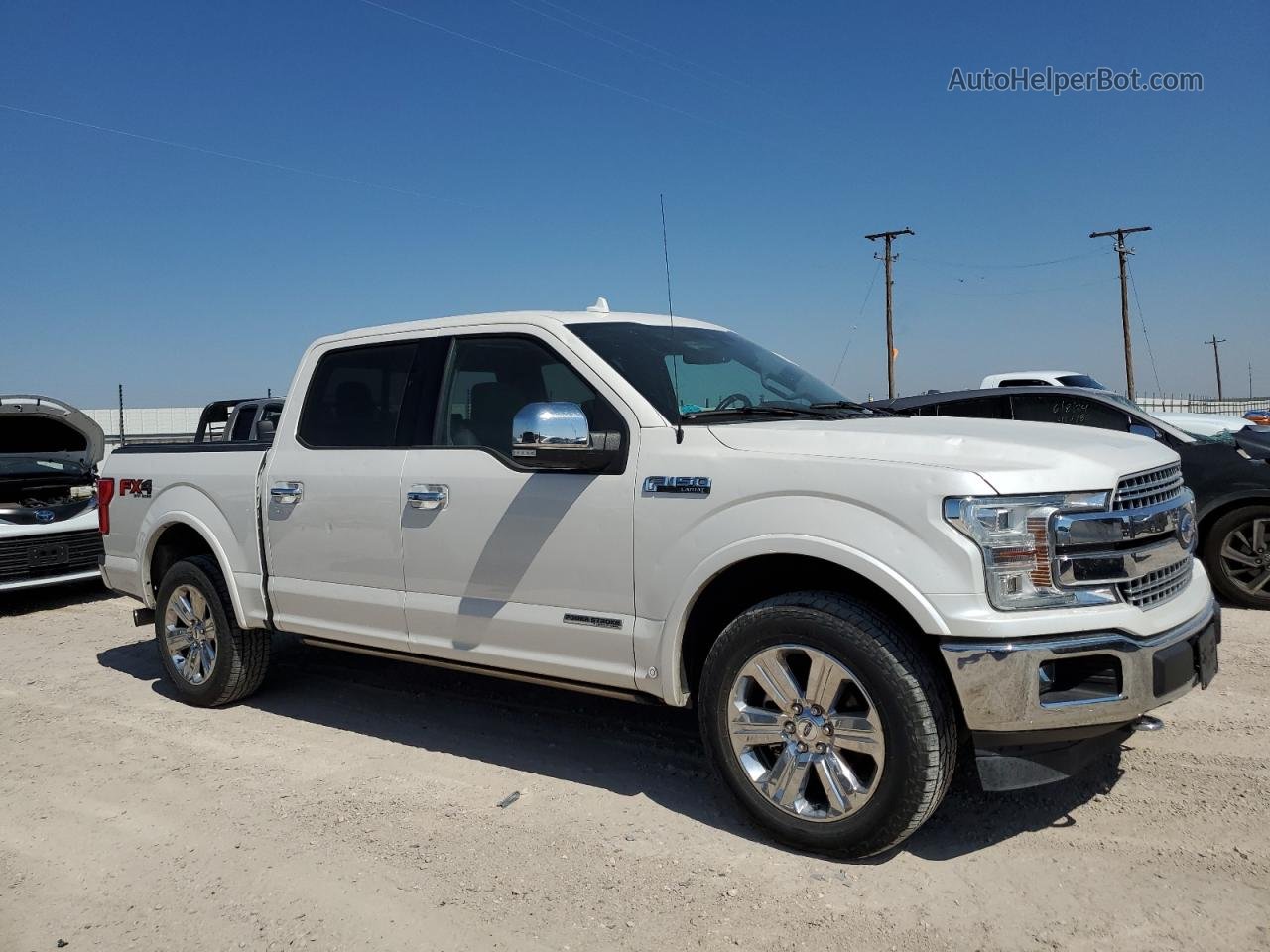 2018 Ford F150 Supercrew White vin: 1FTFW1E1XJFE49040