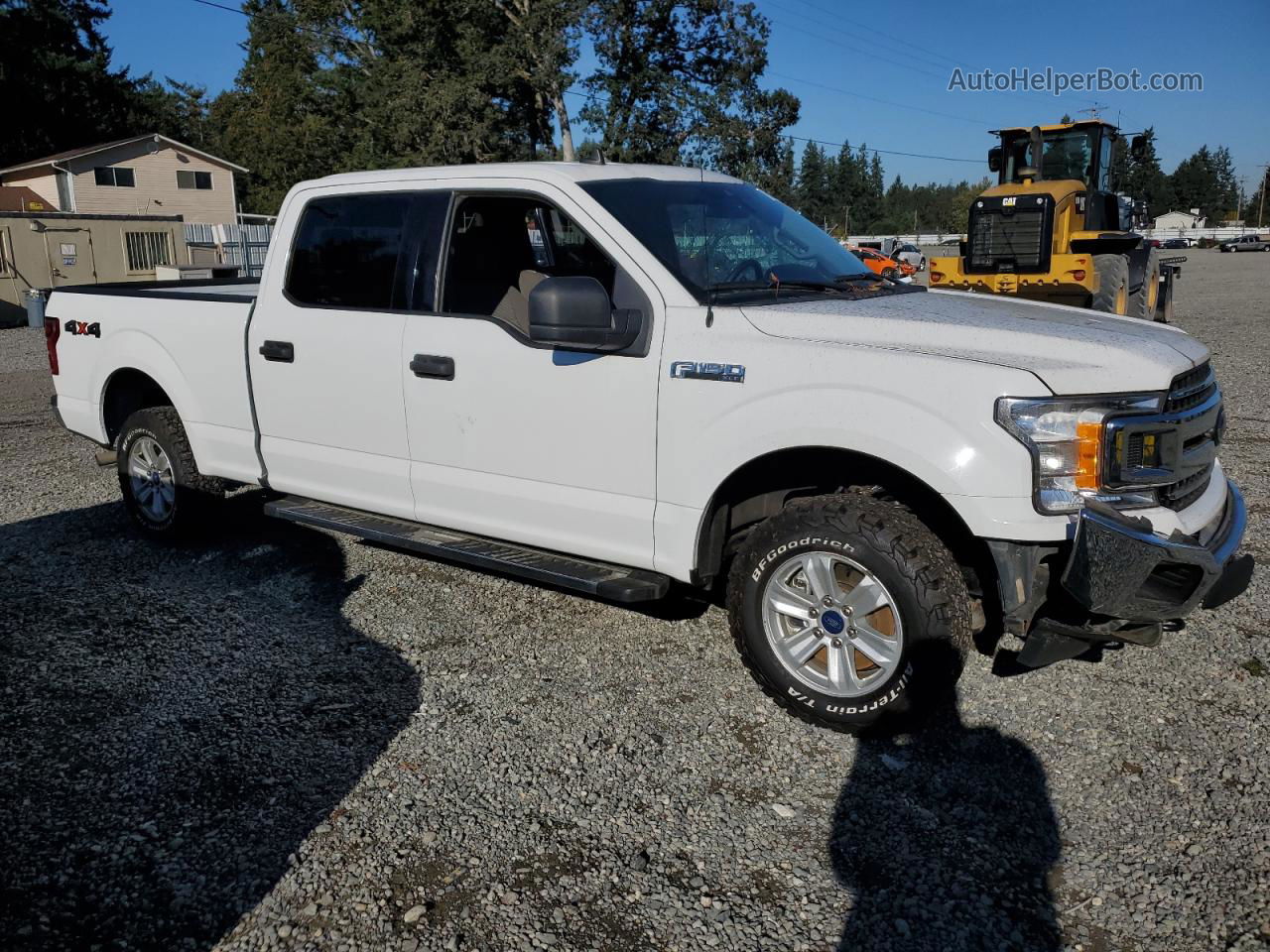 2019 Ford F150 Supercrew White vin: 1FTFW1E40KFB05003