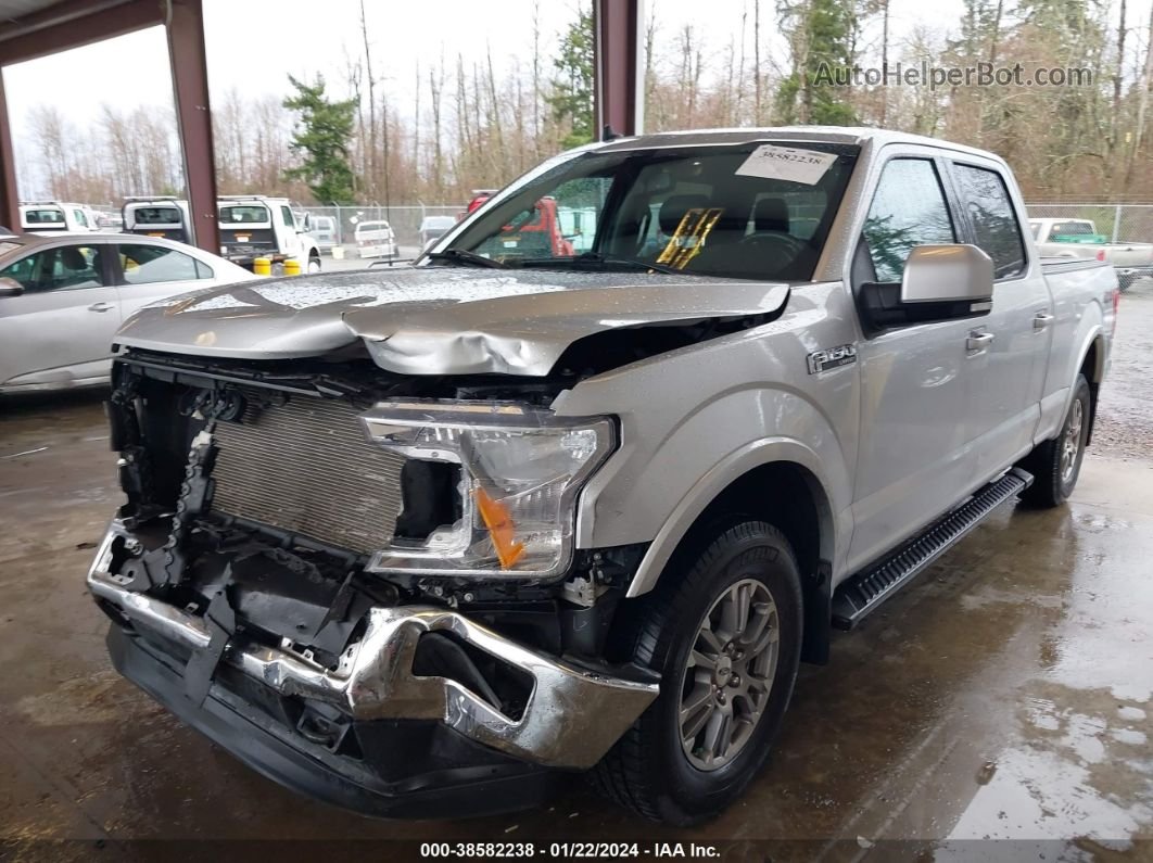 2019 Ford F-150 Lariat Gray vin: 1FTFW1E40KFD54420