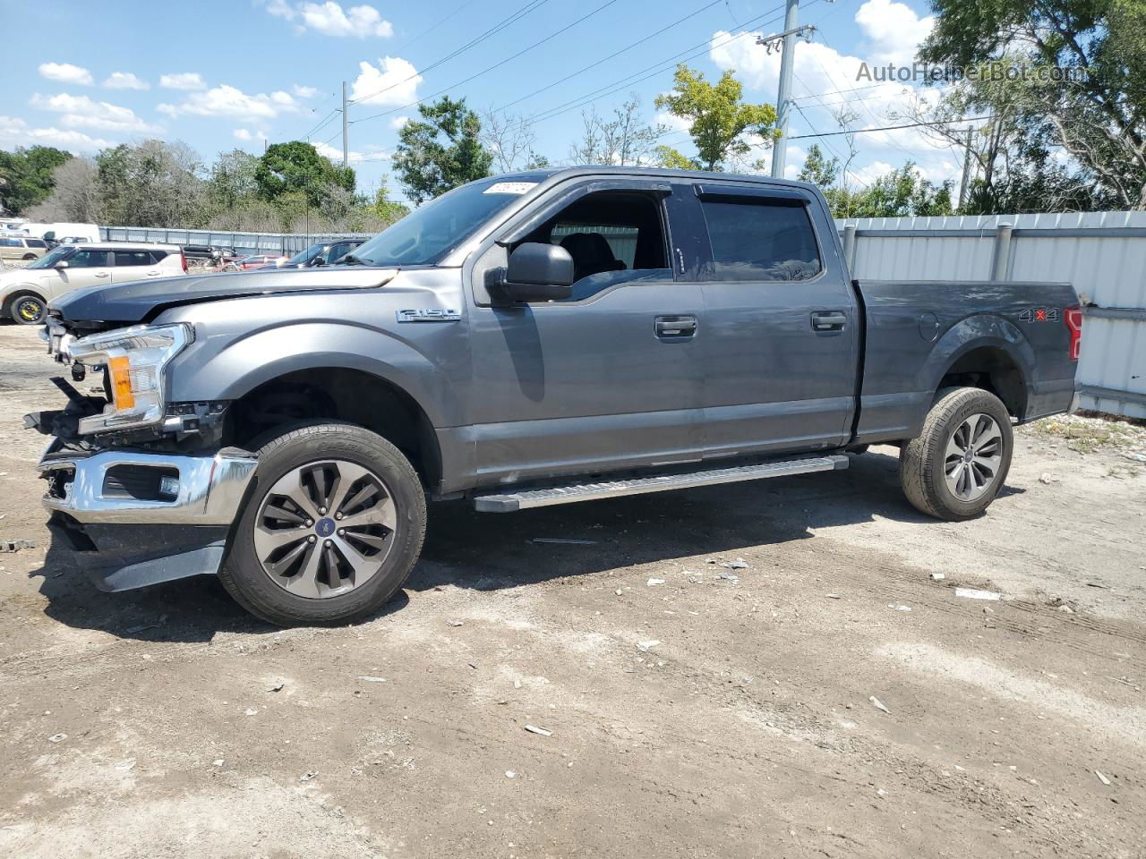 2020 Ford F150 Supercrew Gray vin: 1FTFW1E40LFB55644