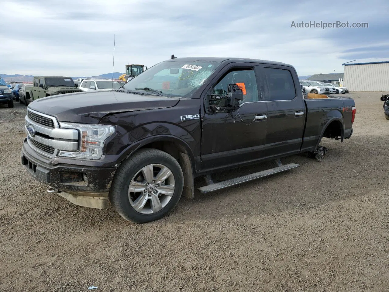 2019 Ford F150 Supercrew Черный vin: 1FTFW1E41KFB54274