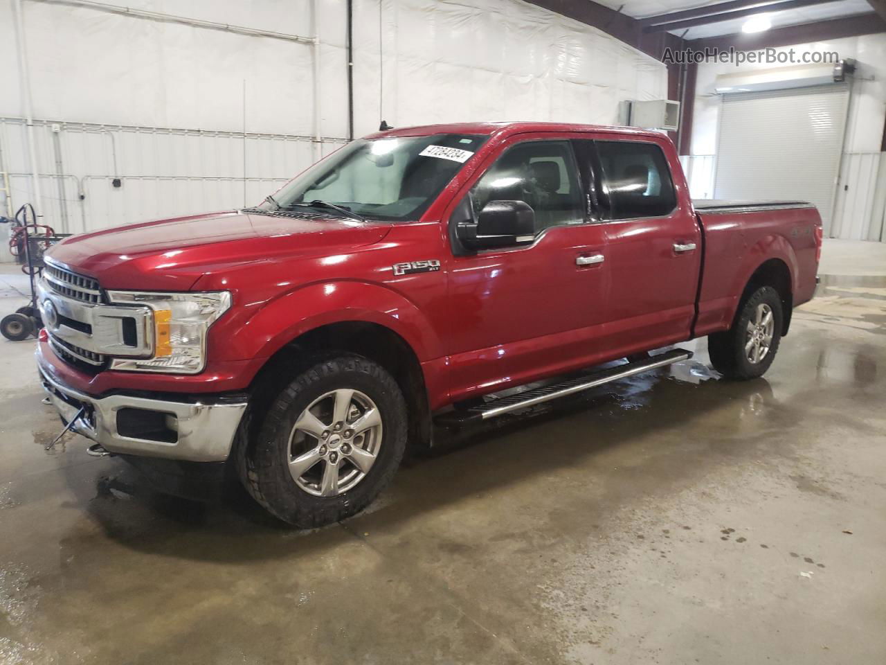 2019 Ford F150 Supercrew Red vin: 1FTFW1E41KKC22743