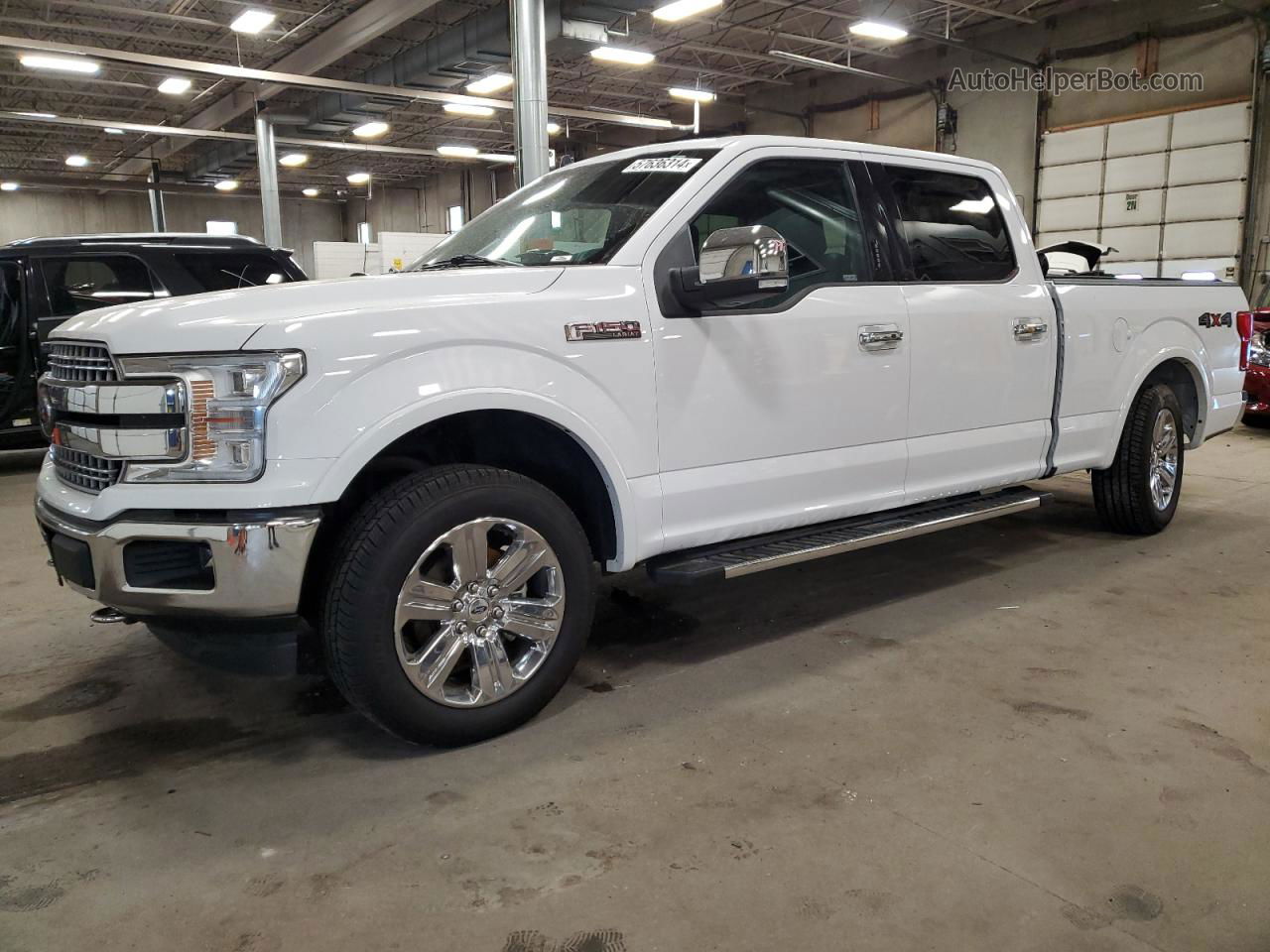 2019 Ford F150 Supercrew White vin: 1FTFW1E42KKD90052