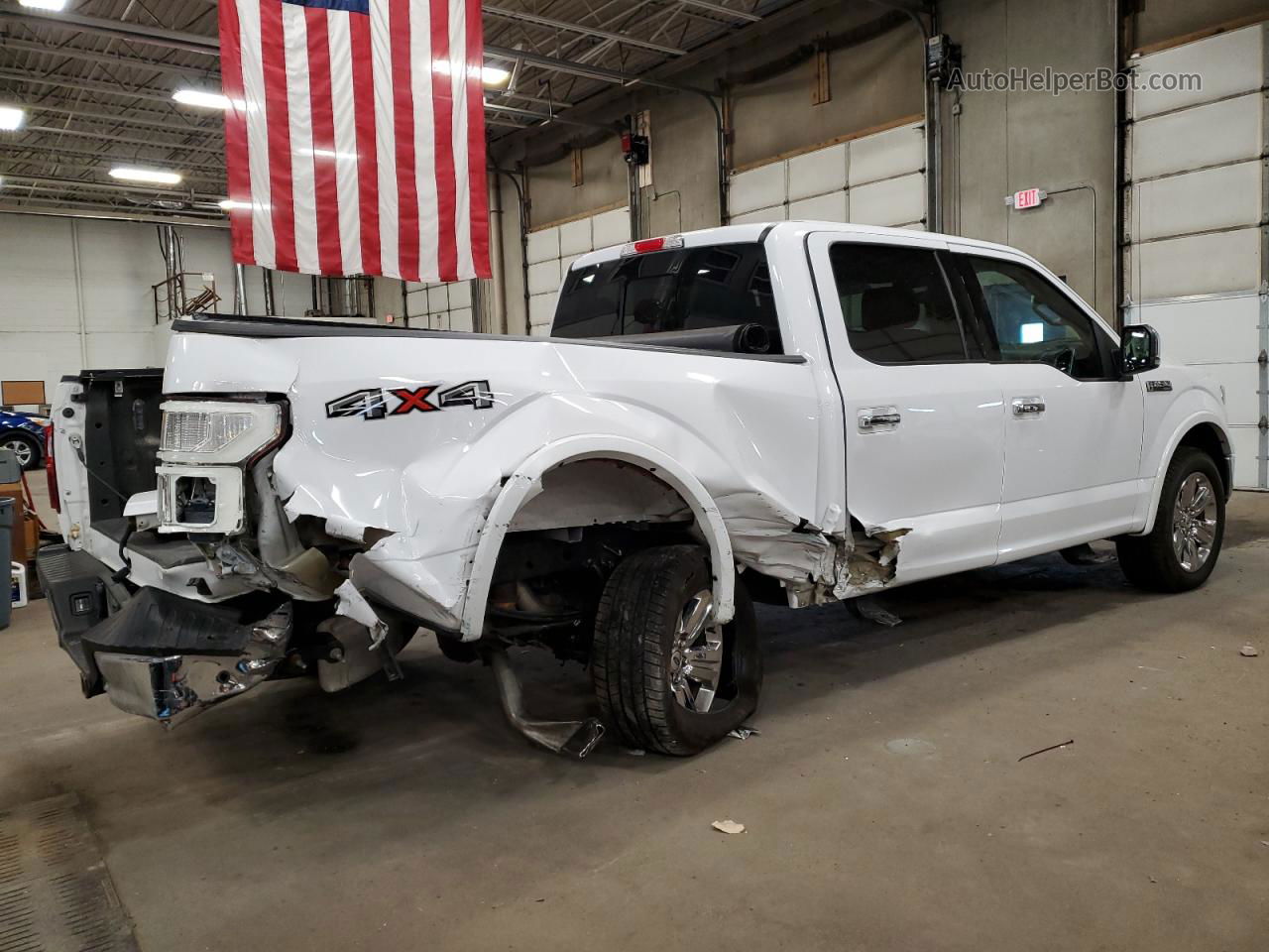 2019 Ford F150 Supercrew White vin: 1FTFW1E42KKD90052