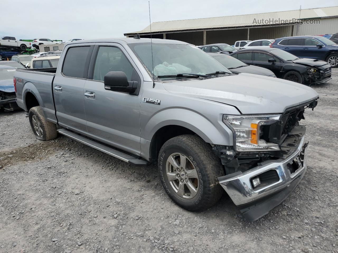 2020 Ford F150 Supercrew Серебряный vin: 1FTFW1E42LKE57606