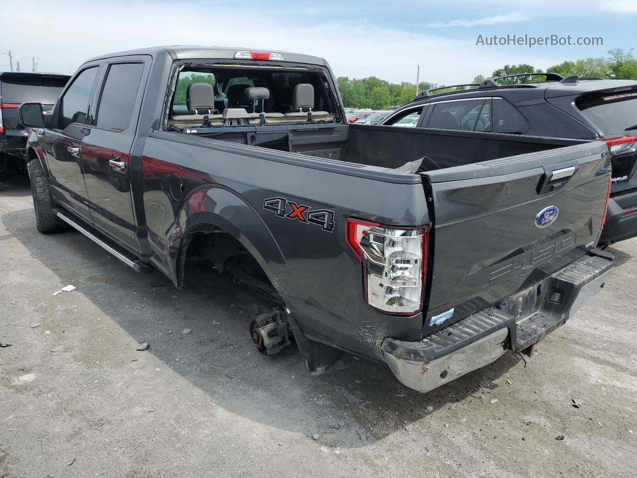 2019 Ford F150 Supercrew Gray vin: 1FTFW1E43KKE35421