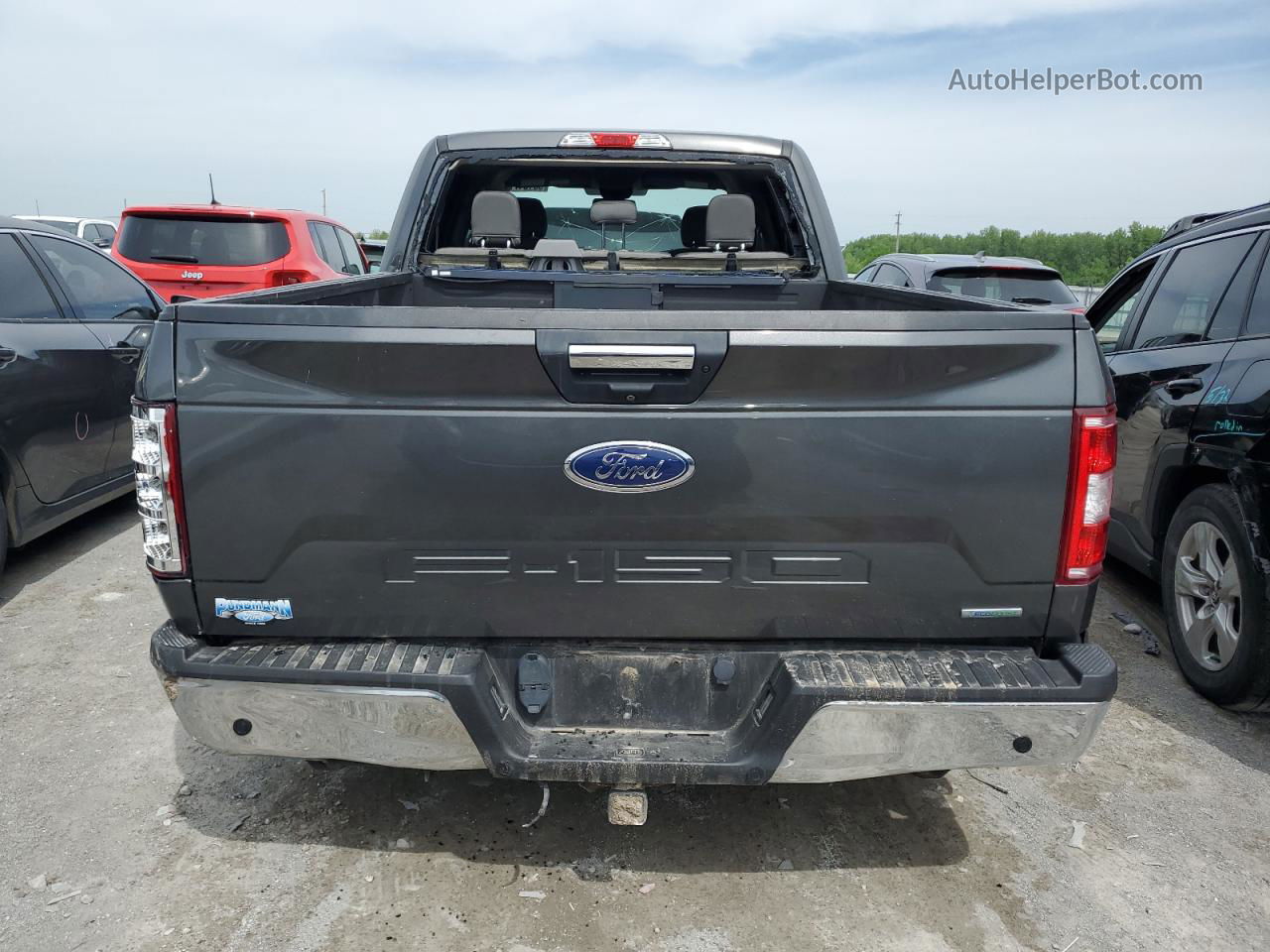 2019 Ford F150 Supercrew Серый vin: 1FTFW1E43KKE35421