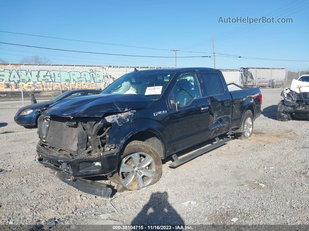 2019 Ford F-150 Platinum Черный vin: 1FTFW1E44KFA51933