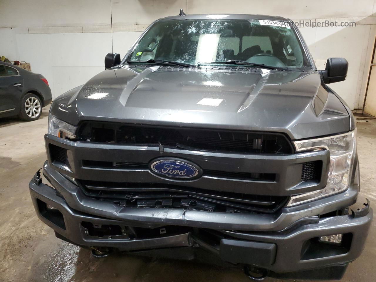 2019 Ford F150 Supercrew Gray vin: 1FTFW1E44KFB80349