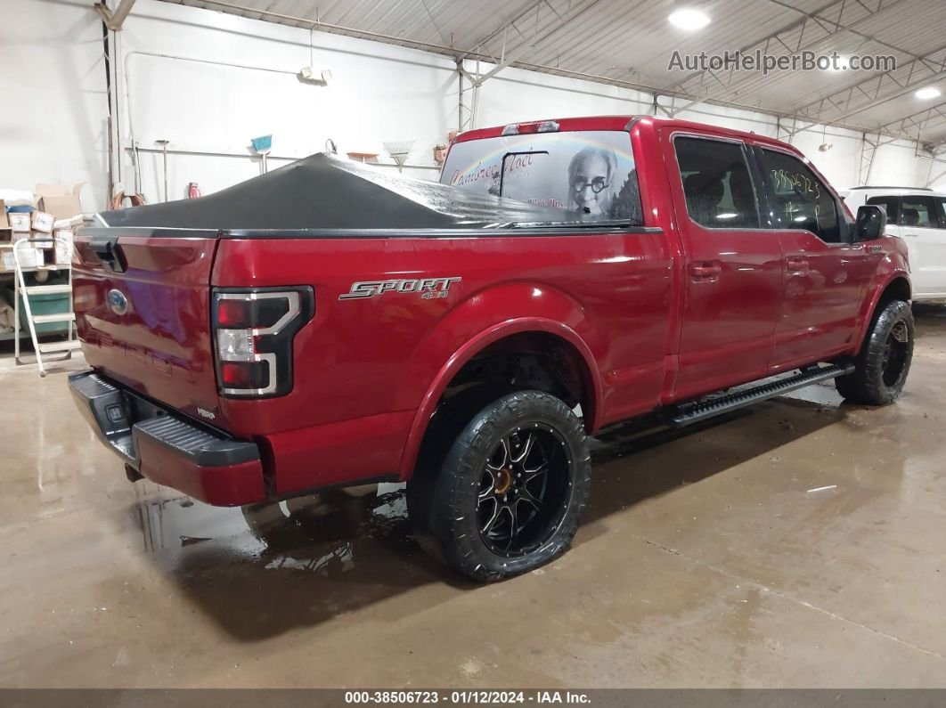 2019 Ford F-150 Xlt Red vin: 1FTFW1E44KFC59780