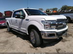 2019 Ford F-150 Lariat White vin: 1FTFW1E44KKE94624