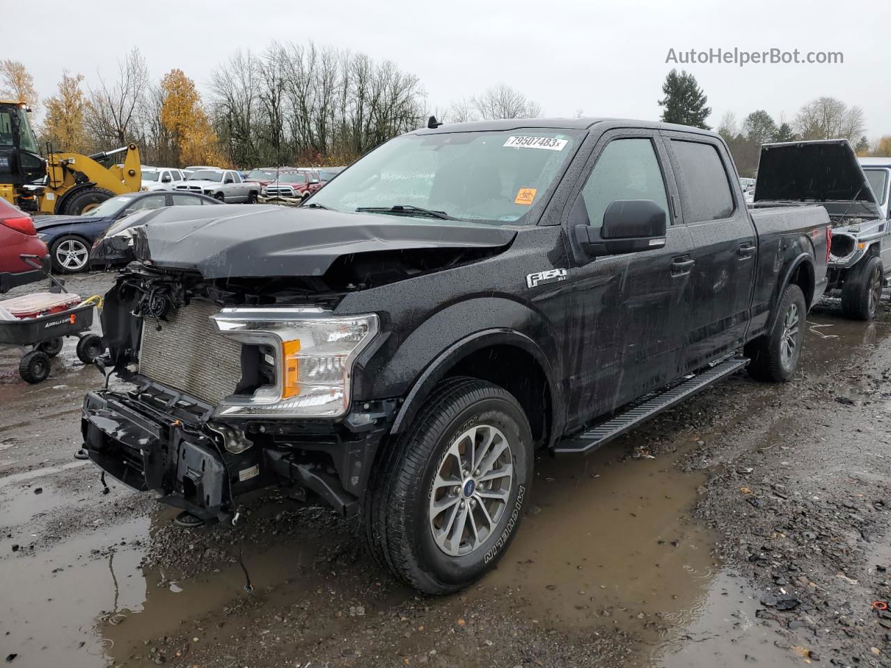 2020 Ford F150 Supercrew Черный vin: 1FTFW1E45LKE74478