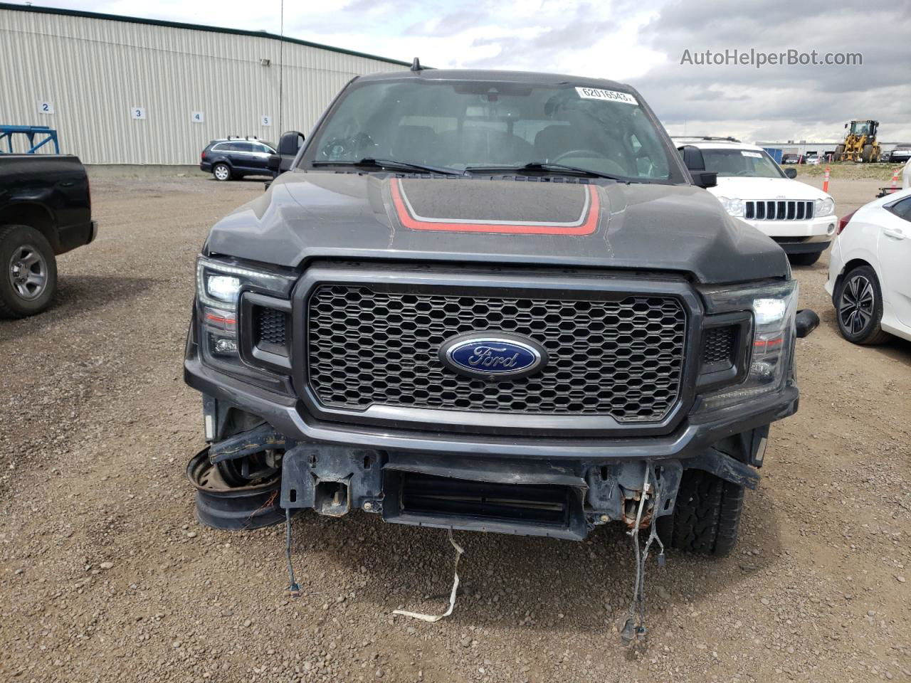 2019 Ford F150 Supercrew Gray vin: 1FTFW1E47KFC89985