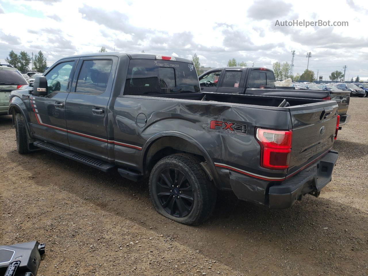 2019 Ford F150 Supercrew Gray vin: 1FTFW1E47KFC89985