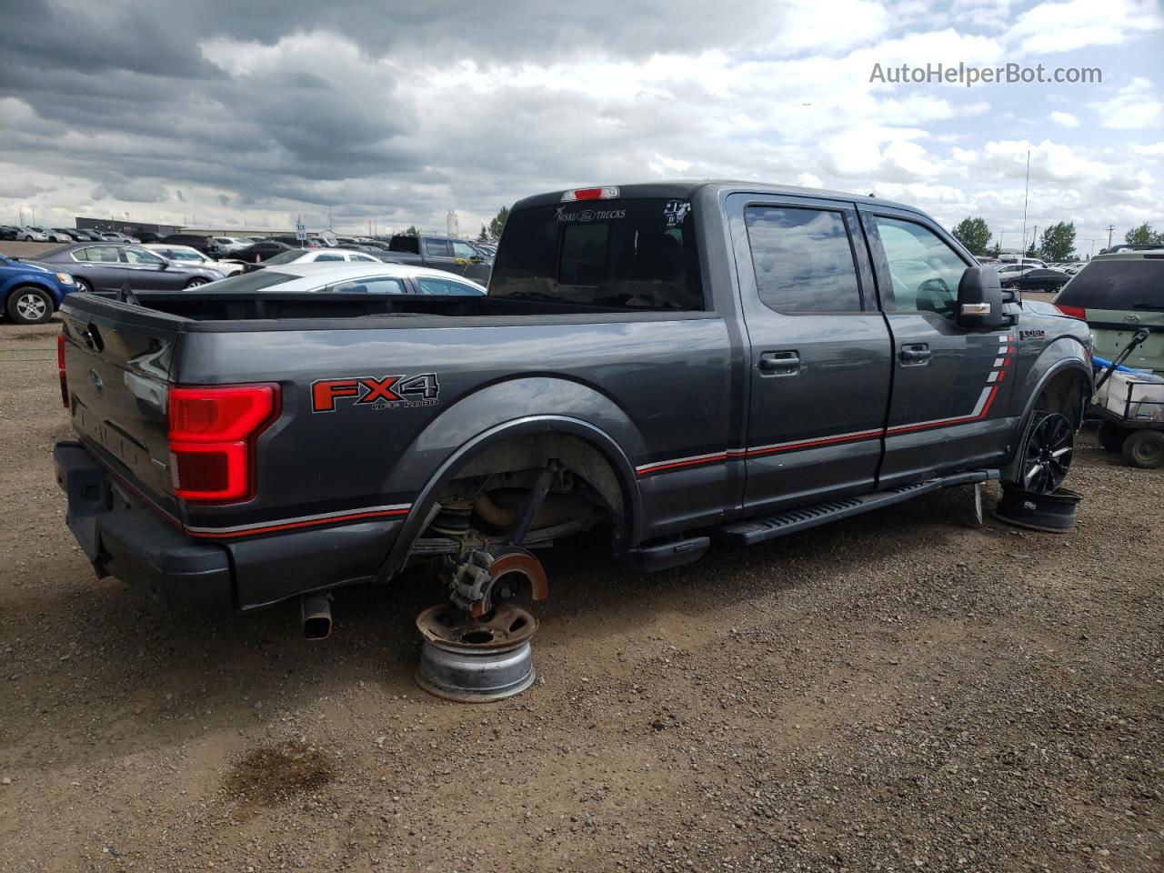 2019 Ford F150 Supercrew Gray vin: 1FTFW1E47KFC89985