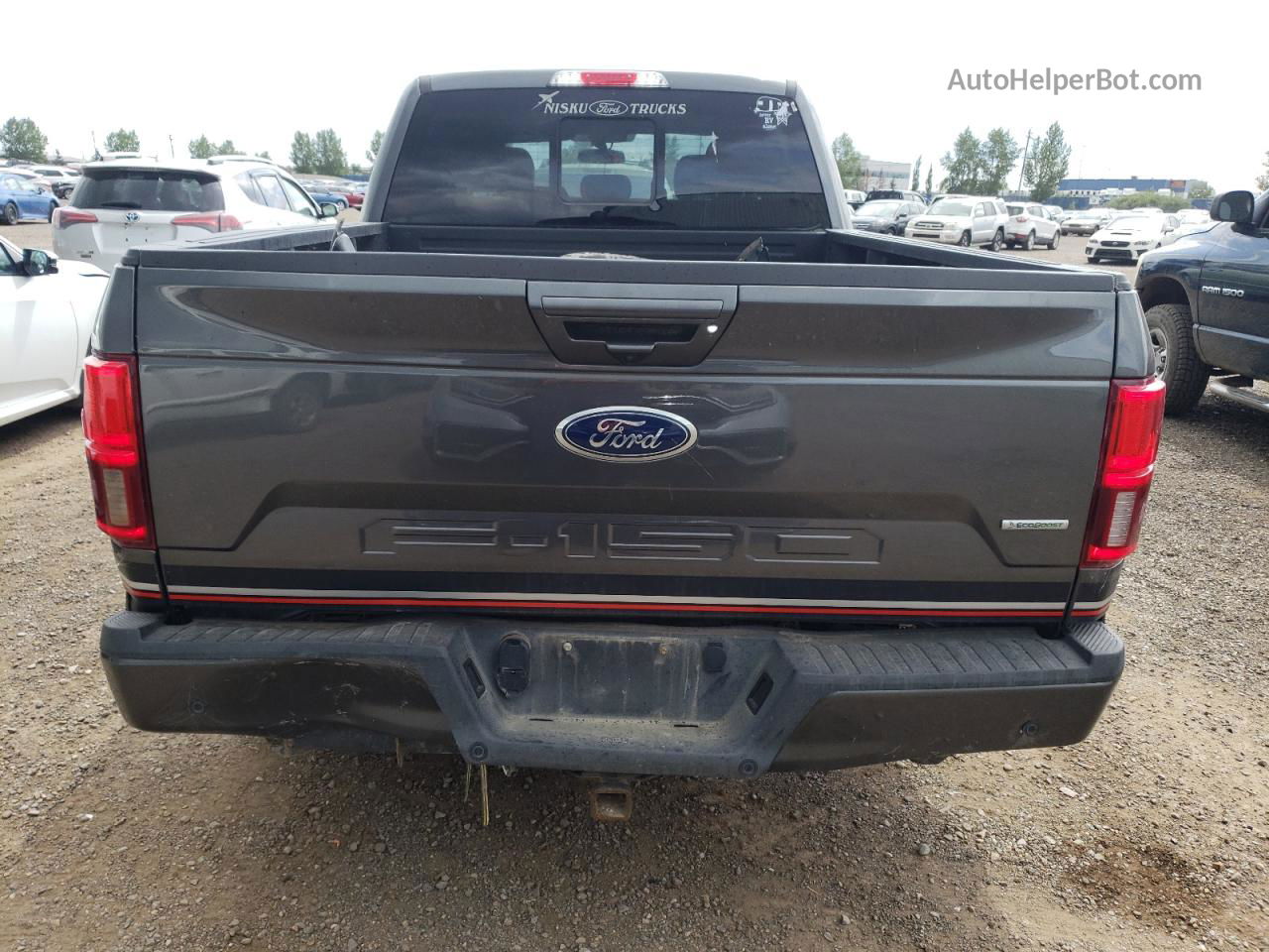 2019 Ford F150 Supercrew Gray vin: 1FTFW1E47KFC89985