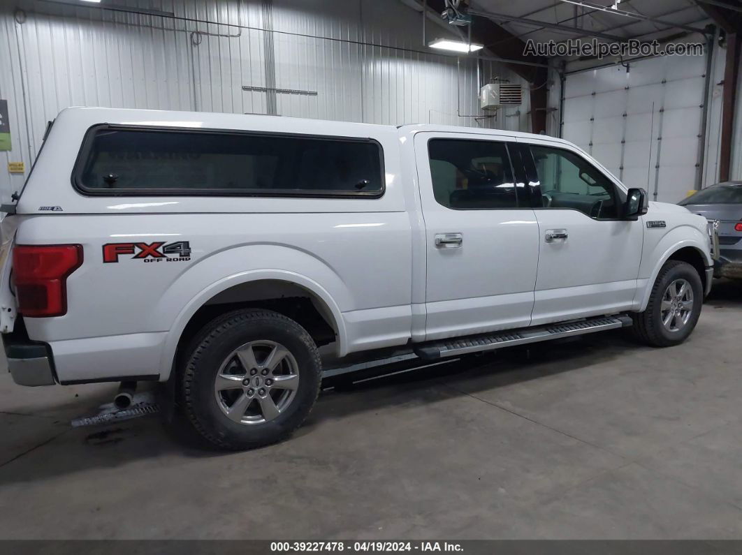 2019 Ford F-150 Lariat White vin: 1FTFW1E47KKE85044