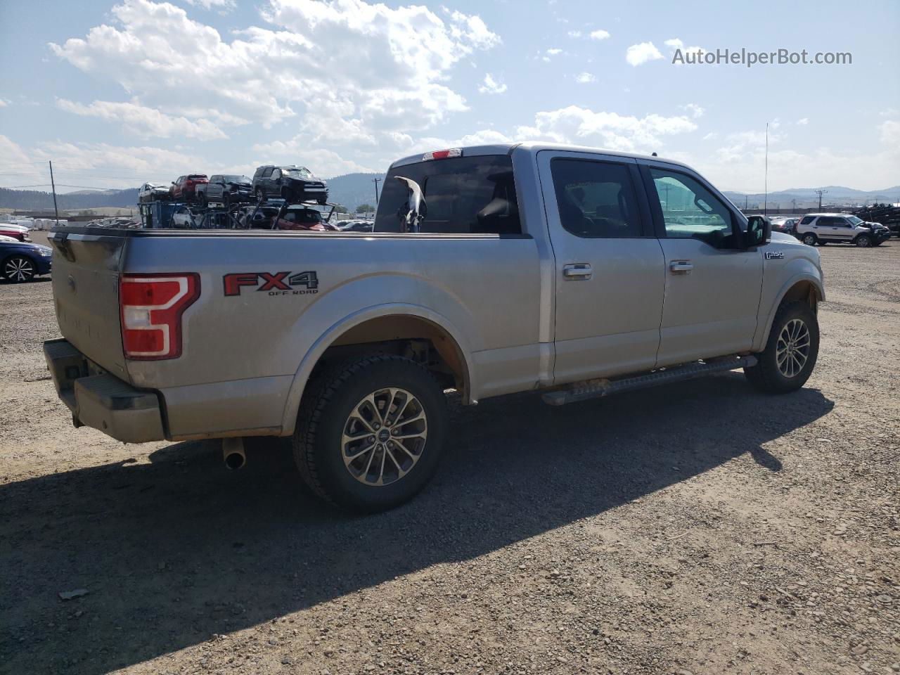 2020 Ford F150 Supercrew Silver vin: 1FTFW1E47LFC82388