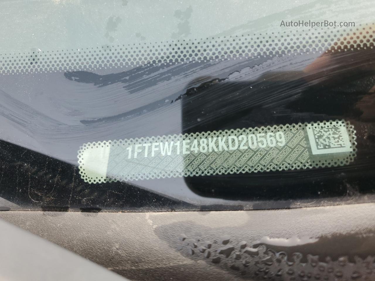 2019 Ford F150 Supercrew White vin: 1FTFW1E48KKD20569