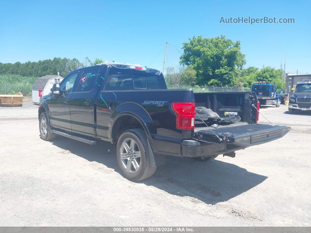 2019 Ford F-150 Lariat Черный vin: 1FTFW1E49KFC91172