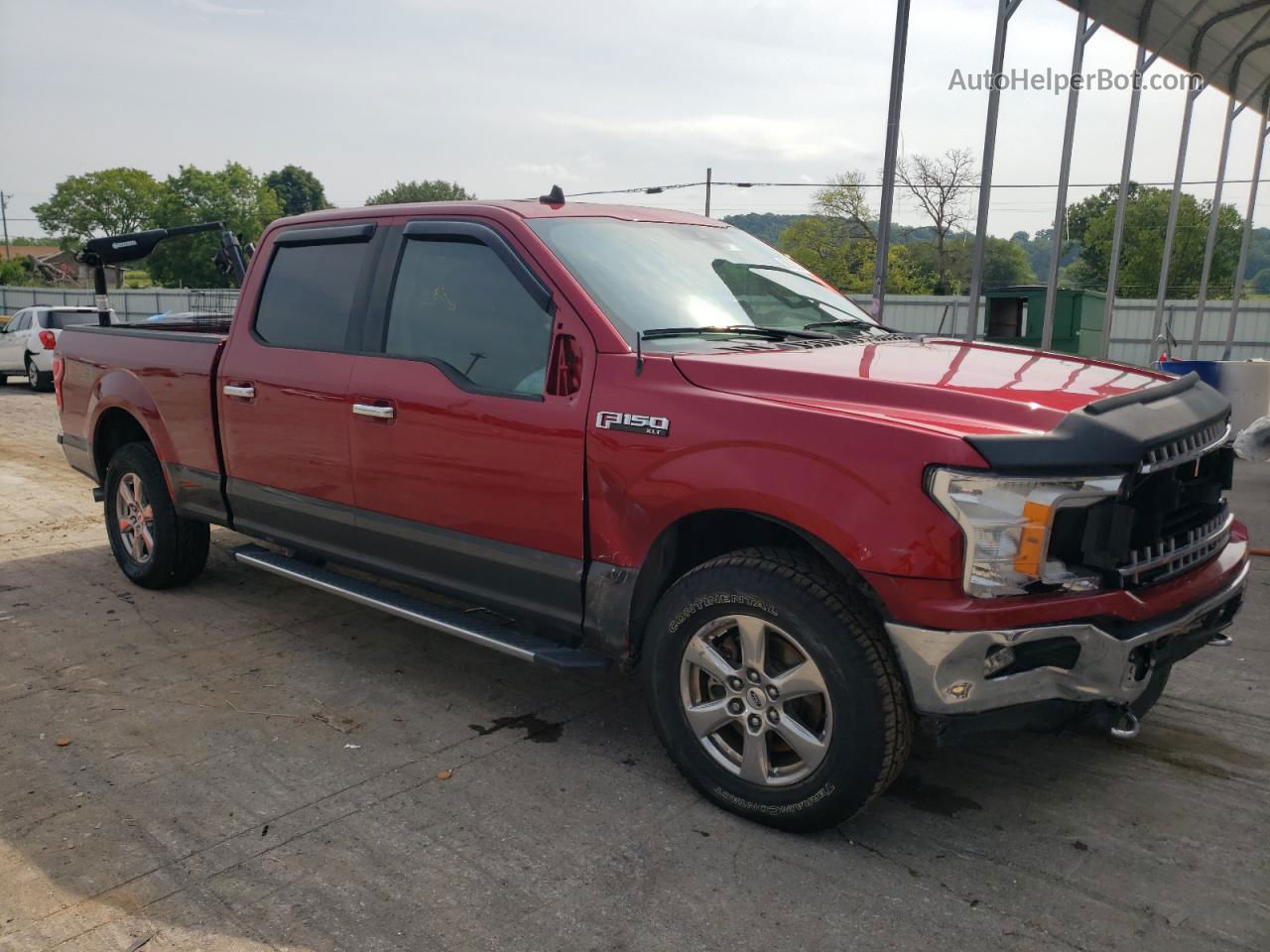 2019 Ford F150 Supercrew Red vin: 1FTFW1E4XKFC79449