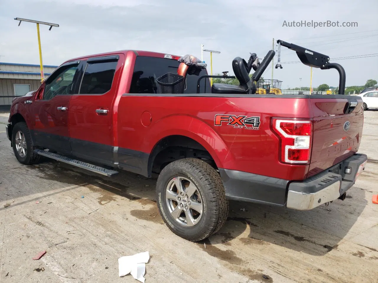 2019 Ford F150 Supercrew Red vin: 1FTFW1E4XKFC79449