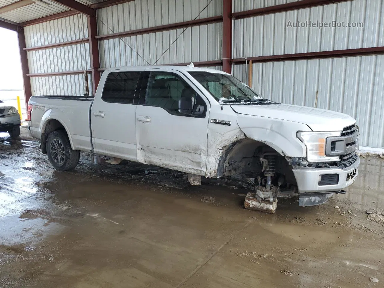 2018 Ford F150 Supercrew White vin: 1FTFW1E50JFB74474