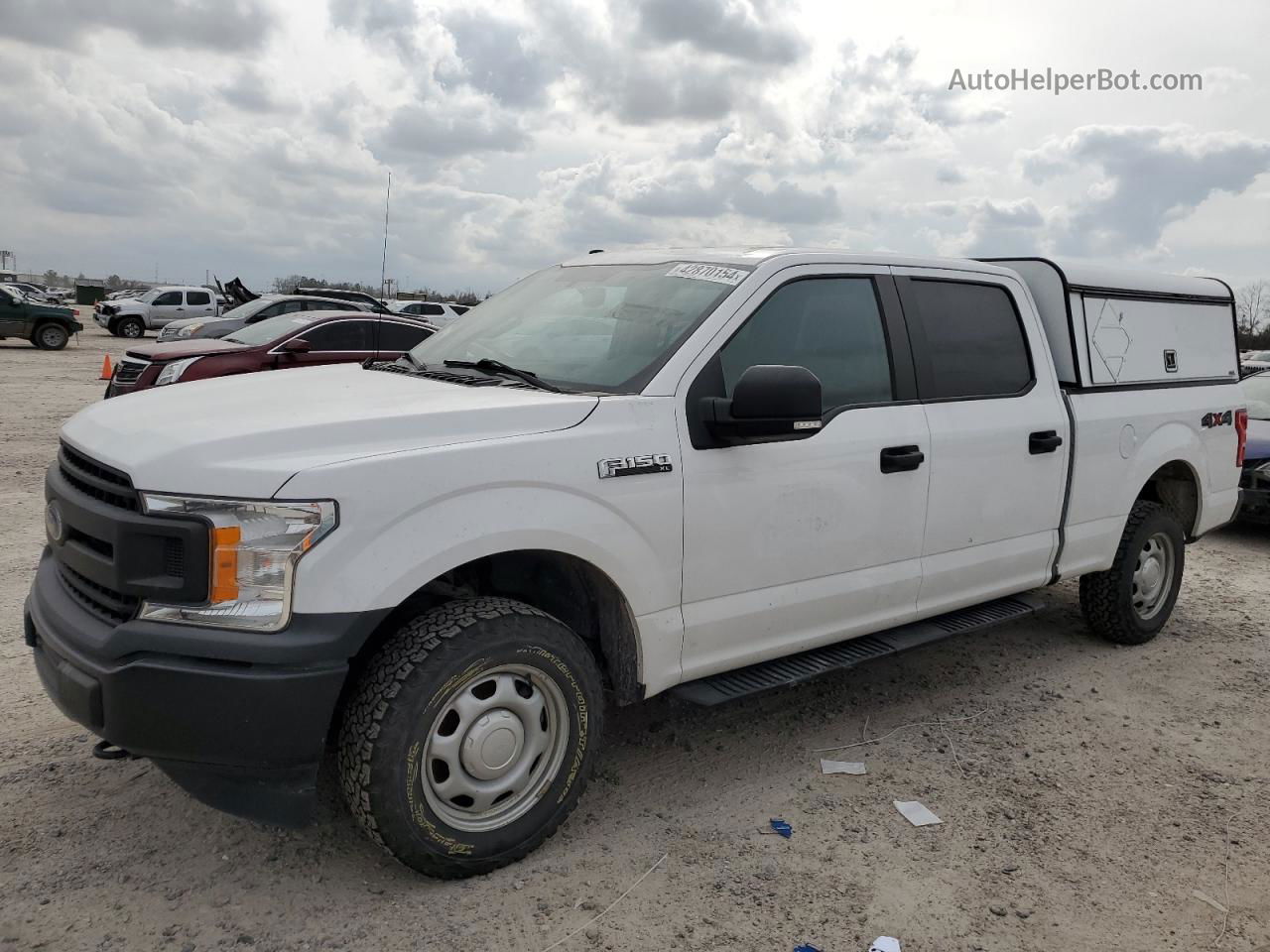 2018 Ford F150 Supercrew White vin: 1FTFW1E50JKF95120