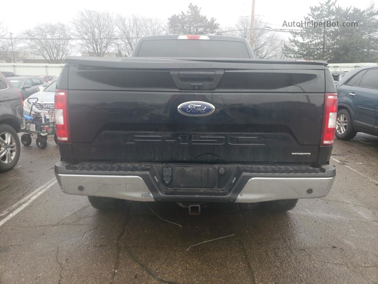 2018 Ford F150 Supercrew Black vin: 1FTFW1E51JFD70505