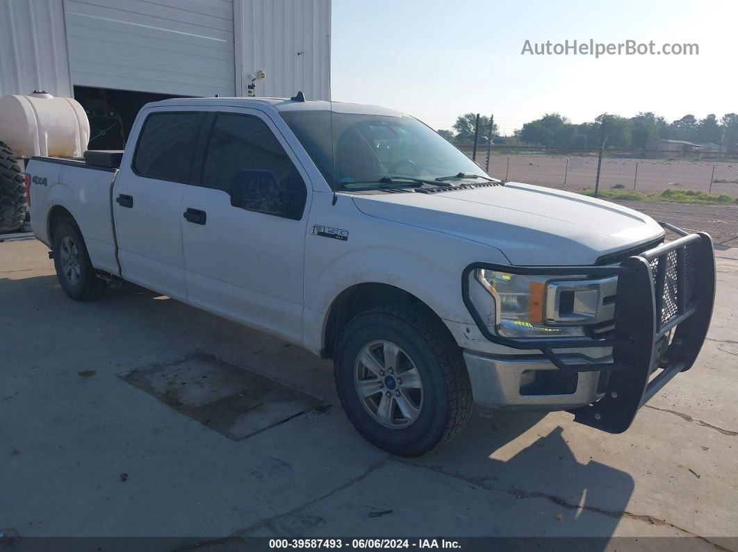 2019 Ford F-150 Xlt White vin: 1FTFW1E51KKC88069