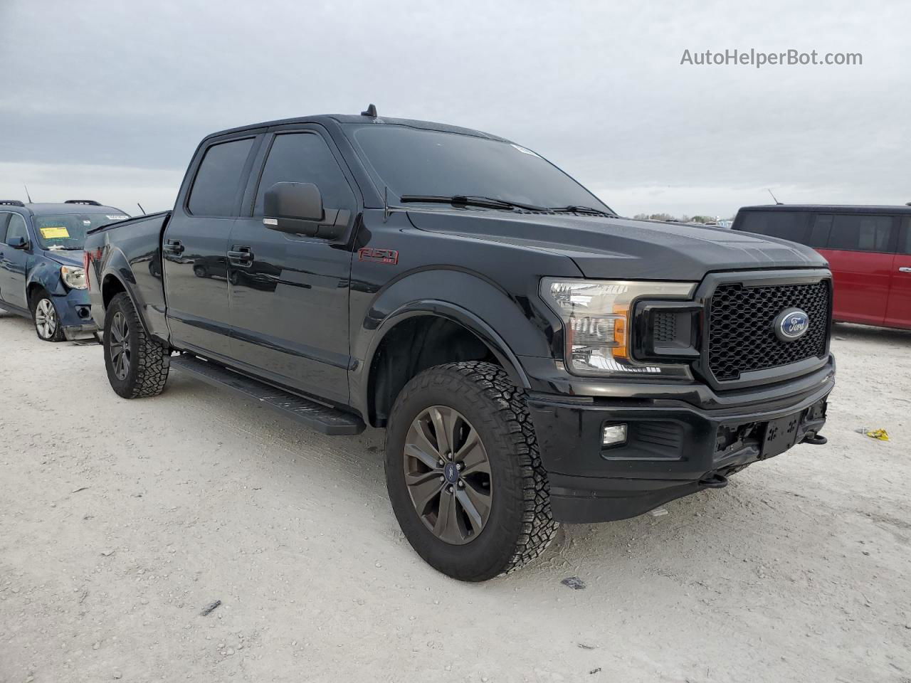 2018 Ford F150 Supercrew Black vin: 1FTFW1E52JFA22101